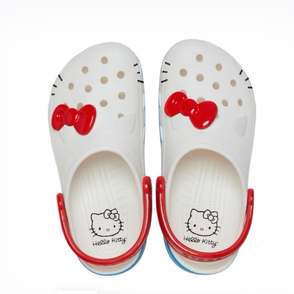 NWT Crocs x Sanrio Hello Kitty 50th Anniversary clogs - W9/M7